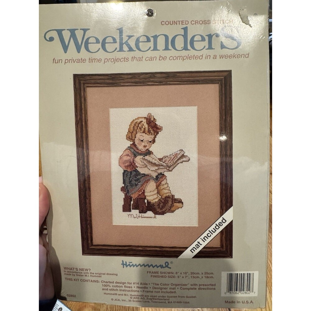 New Weekenders What's New? Counted Cross Stitch Kit Mat Included